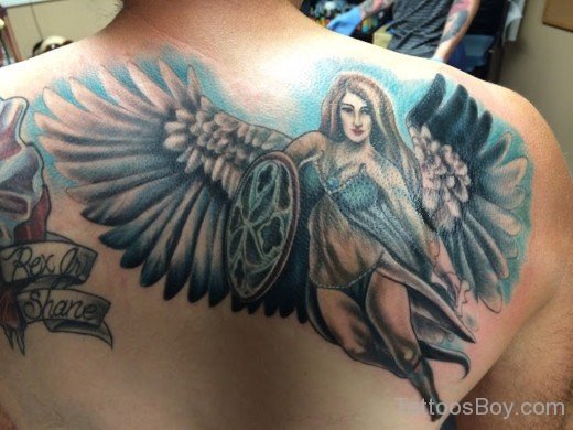 Fairy Tattoo On Back-TB12051