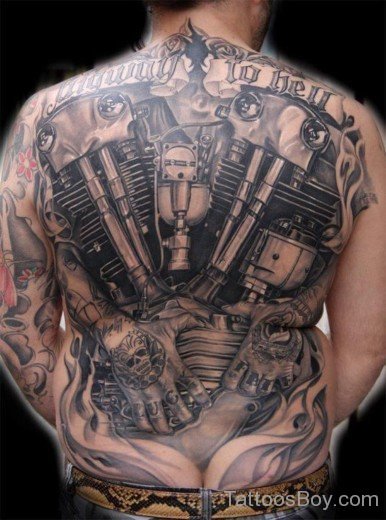 Fantastic Back Tattoo-TB1222