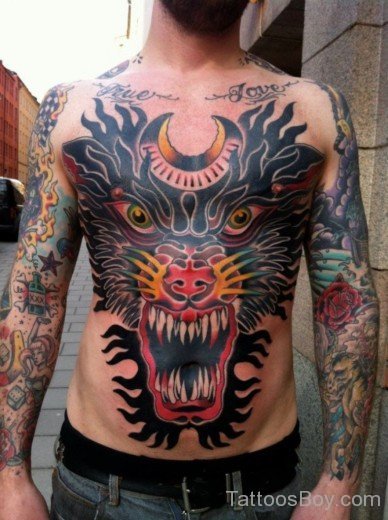 Fantastic Chest Tattoo-TB12180