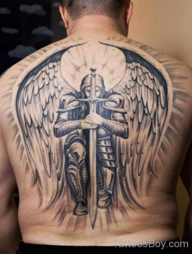 Fantastic  Guardian Angel Tattoo-TB12072