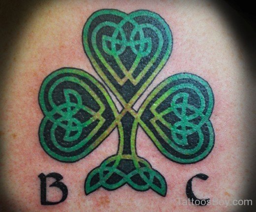 Female Celtic knot Clover Tattoo-TB12116
