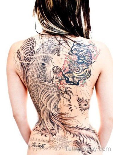 Fish Tattoo On Back-TB1269