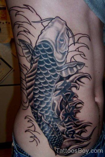 Fish Tattoo On Rib 