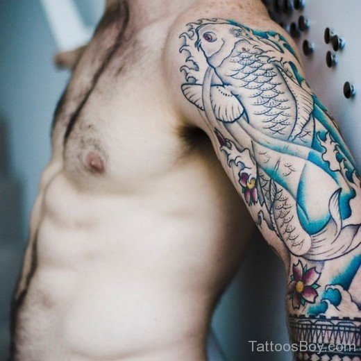 Fish Tattoo On Shoulder-TB12188