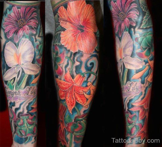 Elegant Flower Tattoo 4-TB1066