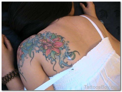 Flower Tattoo On Back