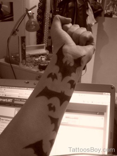 Bats Tattoo On Wrist-TB1270