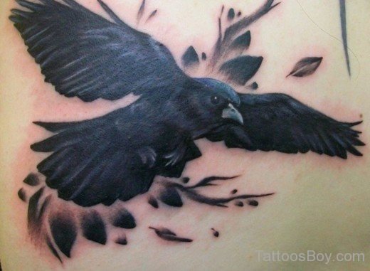 Flying Crow Tattoo-TB1104