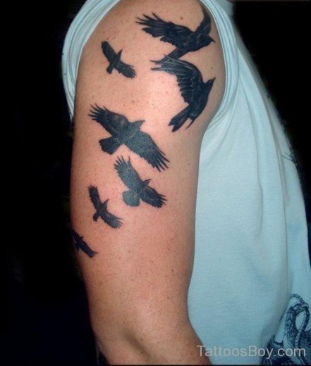 Flying Crows Tattoo-TB1105
