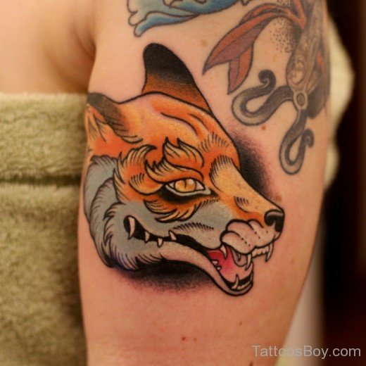 Fox Face Tattoo 4-TB12061
