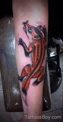 Fox Tattoo On Arm2-TB12090