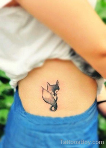 Fox Tattoo On Waist