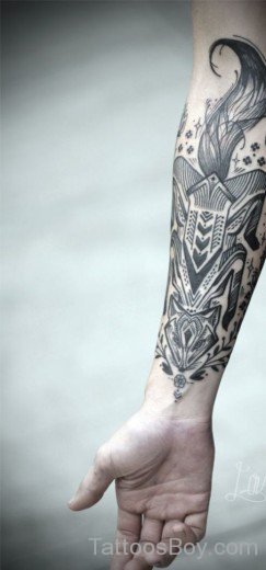 Fox Tattoo Design On Wrist
