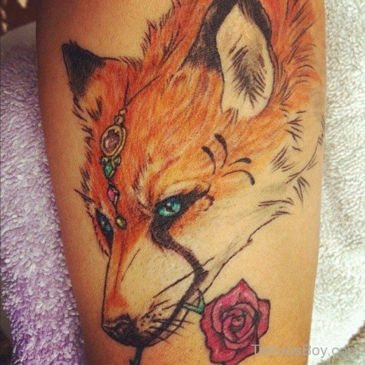 Fox Face Tattoo