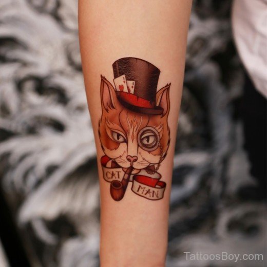 Funny Cat Tattoo