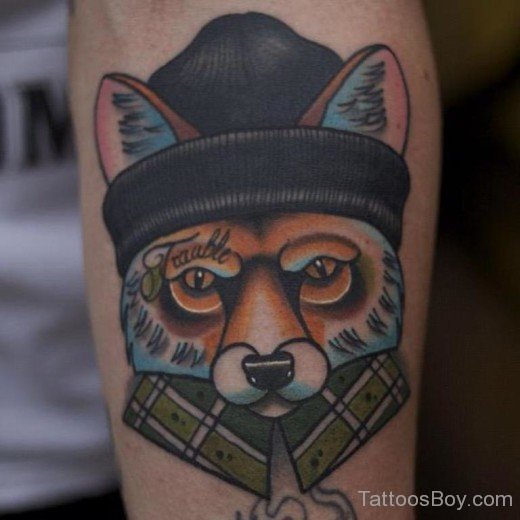 Funny Fox Tattoo-TB12114