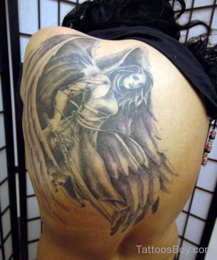 Girl Guardian Angel Tattoo-TB12082