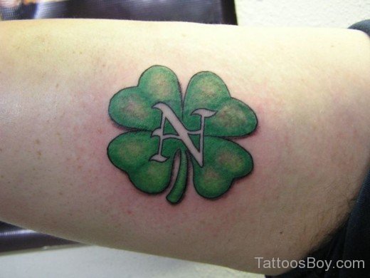 Green Clover Tattoo Design-TB12126