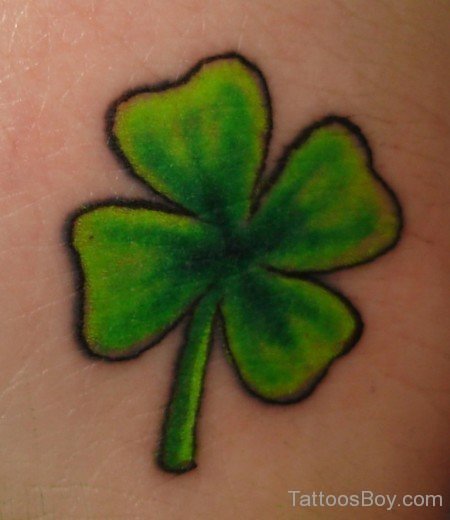 Green  Clover Tattoo-TB12125