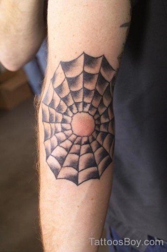 Grey Ink Mandala Flower Tattoo Design-TB133