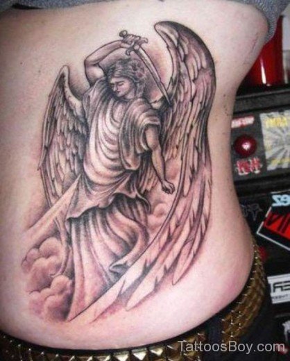 Cool Guardian Angel Tattoo 