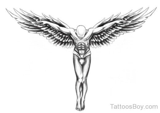 Guardian Angel Tattoo Design8-TB12103