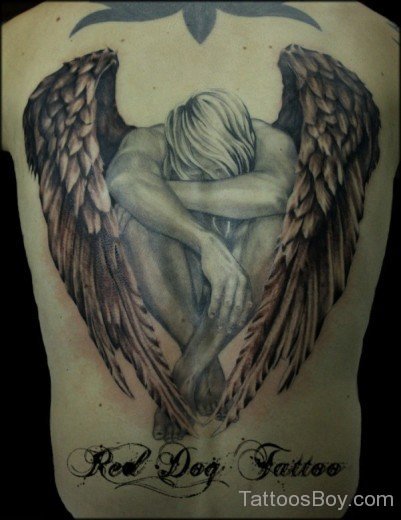 Wonderful Guardian Angel Tattoo