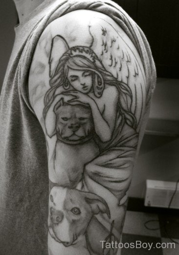 Wonderful Guardian Angel Tattoo