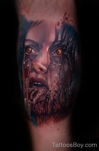 Horror vampire tattoo-TB1031