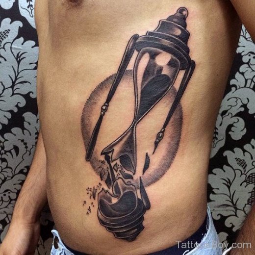 Hourglass Tattoo On Rib-TB12092
