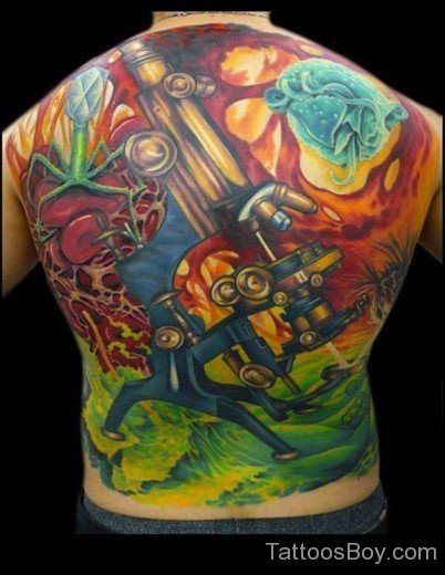 Impressive Back Tattoo-TB149