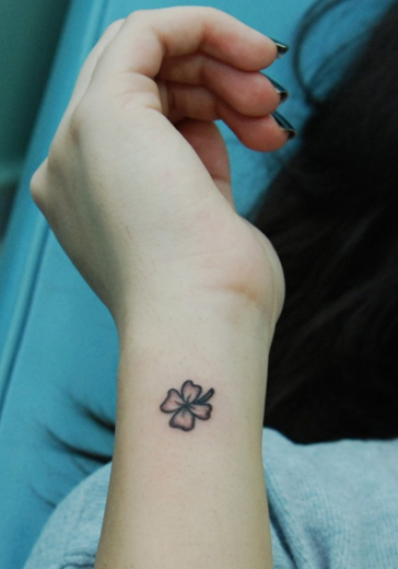 Irish Clover Tattoo On Wrist-TB12136