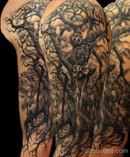Jesus Tree Tattoo-TB1106