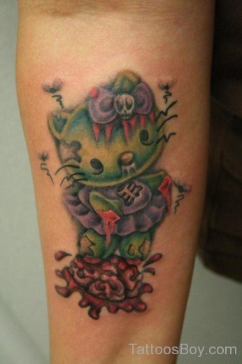 Kitty Zombie Tattoo-TB1035