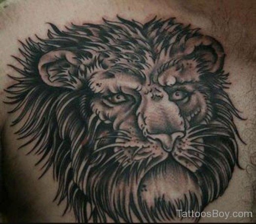 Lion Face Tattoo