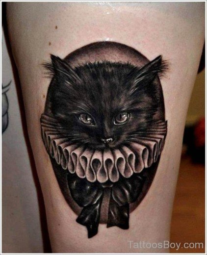Little Cat Tattoo Design