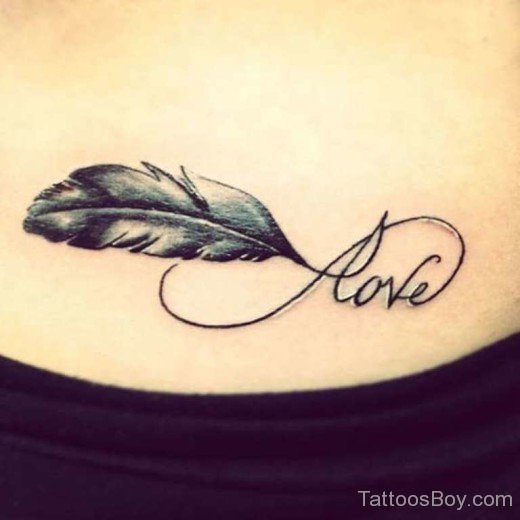 Love And Feather Tattoo