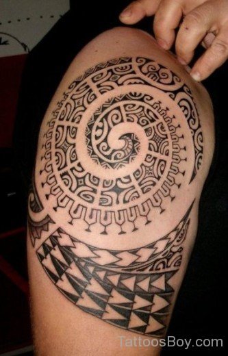 Maori Polynesian Tattoo Design-TB12249