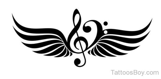 Musical Symbol Tattoo Design-TB12071