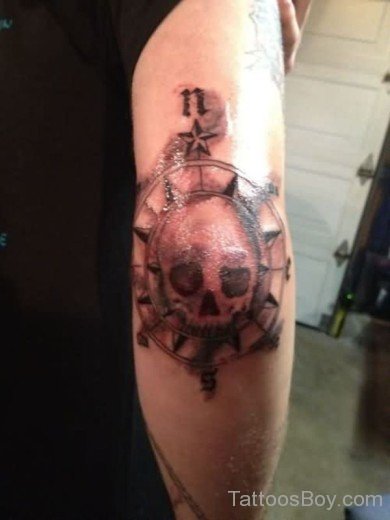 Navy Compass Tattoo-TB139