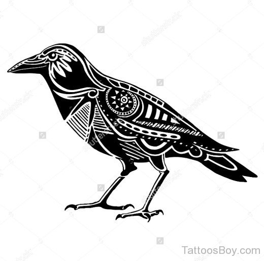 New Crow Tattoo Design-TB1112