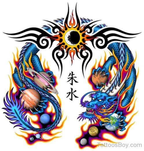 New Dragon Tattoo Design-TB12252