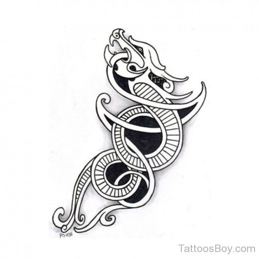 Dragon Tattooo Design-TB12073