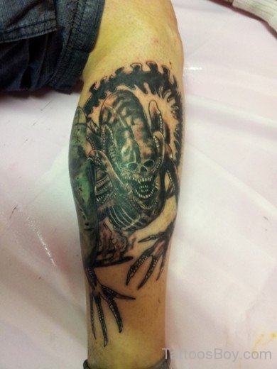 Nice Alien Tattoo Design-TB150