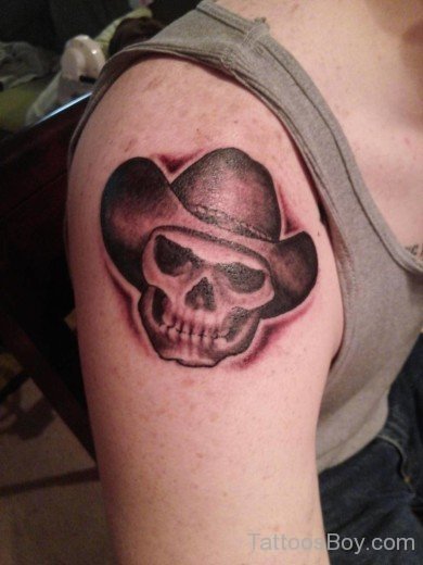 Nice Cowboy Skull Tattoo-TB12253