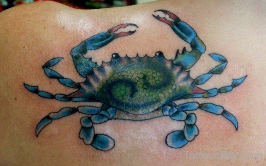 Nice Crab Tattoo Design-TB12114