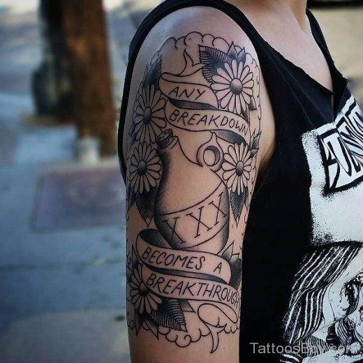 Nice Daisy Flower Tattoo4-TB1084
