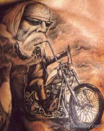 Nice Motorcycle Tattoo-TB1237