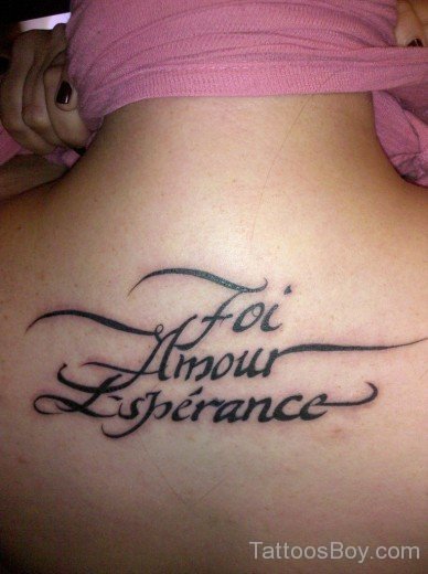 Nice Wording Tattoo-TB1235