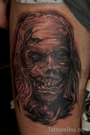 Nice Zombie Tattoo Design-TB1037